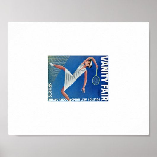 ヴィンテージバニティフェアテニスアド ポスター (正面)