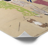 ヴィンテージバニティフェア雑誌カバースケッチアート ポスター (角)