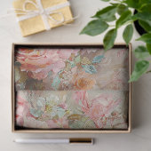 ヴィンテージバニーのバスケットフローラエレガンスデクページ 薄葉紙 (ギフト)