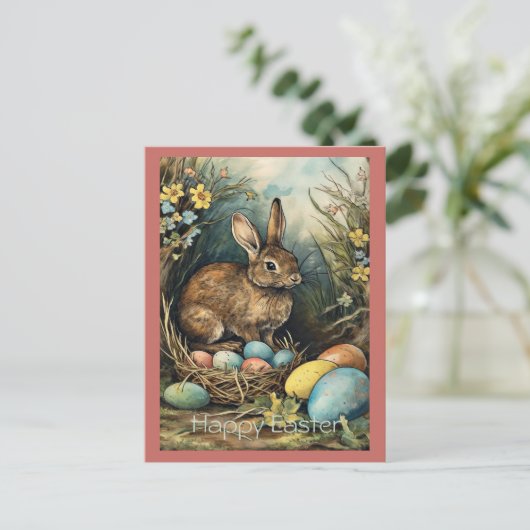 ヴィンテージバニーイースターエッグフォレスト シーズンポストカード (スタンド正面)