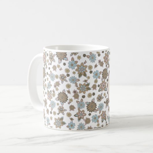 ヴィンテージバニーイースターギフトマグ コーヒーマグカップ (正面左)