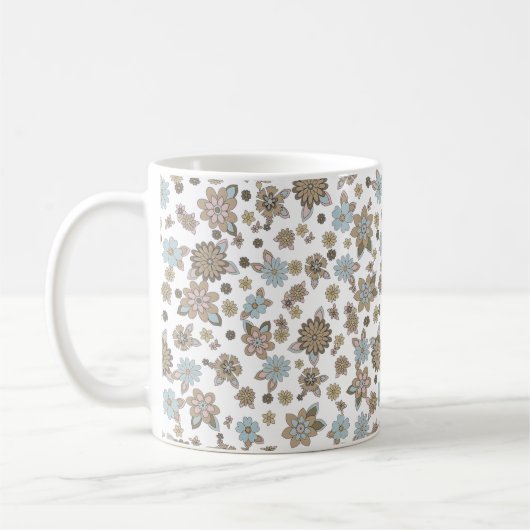 ヴィンテージバニーイースターギフトマグ コーヒーマグカップ (左)