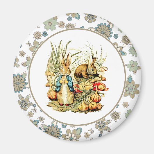 ヴィンテージバニーイースターギフト マグネット (正面)