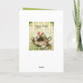 ヴィンテージバニーイースターグリーティングカード シーズンカード (裏面)