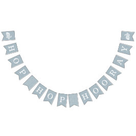 ヴィンテージバニーイースターバンティンバナー – 青 バンティングフラッグ