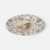 ヴィンテージバニーイースターパーティー紙プレート ペーパープレート (アングル)