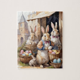ヴィンテージバニーイースター卵市場 ジグソーパズル