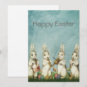 ヴィンテージバニーイースター シーズンカード (正面/裏面)