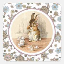 ヴィンテージバニーイースター スクエアシール