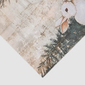 ヴィンテージバニークリスマス冬の年齢の切り離し 薄葉紙 (詳細)