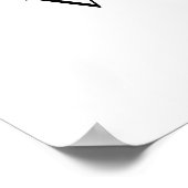 ヴィンテージバニースクリプトウェルカムバーチャルベビーシャワー ポスター (角)