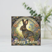 ヴィンテージバニーハッピーイースター挨拶 シーズンカード (スタンド正面)