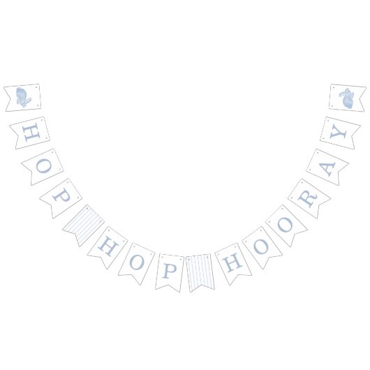 ヴィンテージバニーフレームイースターバウンティングバナー – 青 バンティングフラッグ (全)