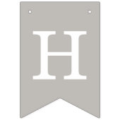 ヴィンテージバニーフレームイースターバントバナー – グレー バンティングフラッグ (第2の旗)