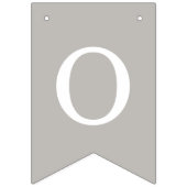 ヴィンテージバニーフレームイースターバントバナー – グレー バンティングフラッグ (第3の旗)