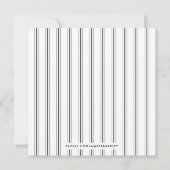 ヴィンテージバニーフレームイースターパーティの招待状 – 黒 招待状 (裏面)