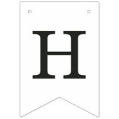 ヴィンテージバニーフレーム復活祭バナーブラック バンティングフラッグ (第2の旗)