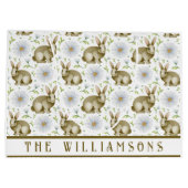 ヴィンテージバニーフローラハッピーイースター ラージペーパーバッグ (裏面)