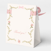 ヴィンテージバニーフローラベビーシャワー フェイバーボックス (裏面サイド)