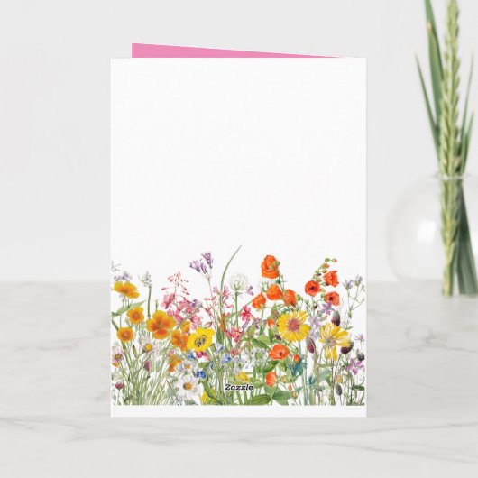 ヴィンテージバニーフローラ春イースターカード カード (裏面)