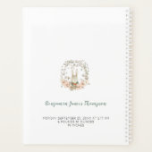 ヴィンテージバニーボタニカル初年度ベビー書 プランナー手帳 (裏面)