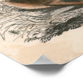 ヴィンテージバニーポスタープリント ポスター (角)