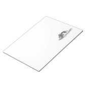 ヴィンテージバニーラビットイラストレーション- 1800のウサギ ノートパッド (アングル)