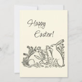 ヴィンテージバニーラビットハッピーイースター シーズンカード (正面)