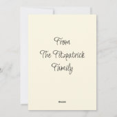 ヴィンテージバニーラビットハッピーイースター シーズンカード (裏面)