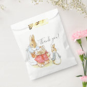 ヴィンテージバニーラビットベビーシャワー フェイバーバッグ (封をした状態)