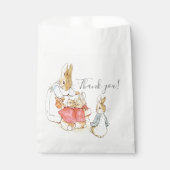 ヴィンテージバニーラビットベビーシャワー フェイバーバッグ (正面)