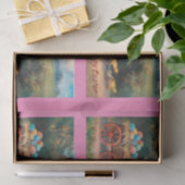 ヴィンテージバニー付カートティッシュペーパー 薄葉紙 (ギフト)