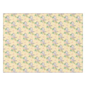 ヴィンテージバニー春の花イエローイースター テーブルクロス (正面(横))