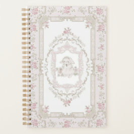 ヴィンテージバニー&ピンクローゼズノート プランナー手帳