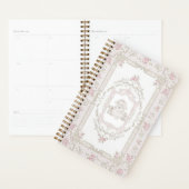 ヴィンテージバニー&ピンクローゼズノート プランナー手帳 (ディスプレー)