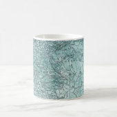 ヴィンテージババリア，オーストリア旅行の地図 コーヒーマグカップ (中央)