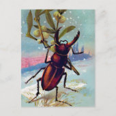 ヴィンテージバビクトリアングのクリスマスポストカード ポストカード (正面)