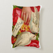 ヴィンテージバビクトリアンリズラブドヴクラシックァート アクセントクッション (裏面(縦))