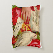 ヴィンテージバビクトリアンリズラブドヴクラシックァート アクセントクッション (正面(垂直))