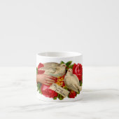 ヴィンテージバビクトリアンリズラブドヴクラシックァート エスプレッソカップ (正面)