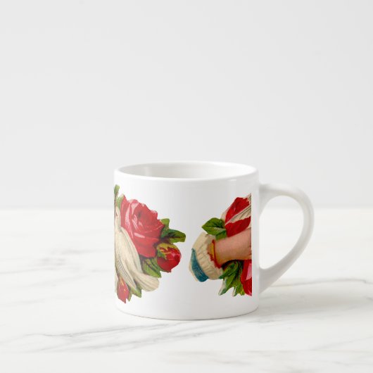 ヴィンテージバビクトリアンリズラブドヴクラシックァート エスプレッソカップ (右)