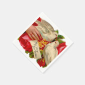 ヴィンテージバビクトリアンリズラブドヴクラシックァート スタンダードカクテルナプキン (角)