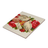 ヴィンテージバビクトリアンリズラブドヴクラシックァート タイル (側面)