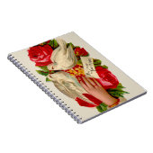 ヴィンテージバビクトリアンリズラブドヴクラシックァート ノートブック (右側)