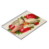 ヴィンテージバビクトリアンリズラブドヴクラシックァート ノートブック (左側)