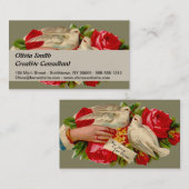 ヴィンテージバビクトリアンリズラブドヴクラシックァート 名刺 (正面/裏面)