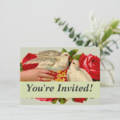 ヴィンテージバビクトリアンリズラブドヴクラシックァート 招待状 (スタンド正面)