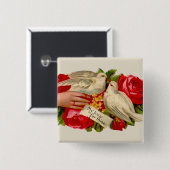 ヴィンテージバビクトリアンリズラブドヴクラシックァート 缶バッジ (正面&裏面)