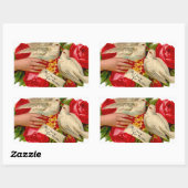 ヴィンテージバビクトリアンリズラブドヴクラシックァート 長方形シール (シート)