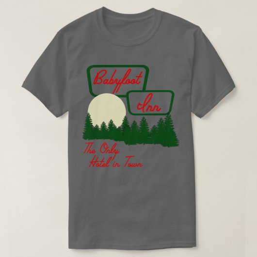 ヴィンテージバビフットインドリズピンクフード付きスウェットシャツ Tシャツ (デザイン正面)